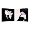 Conjunto de 2 cuadros de dise&ntilde;o BUTTERFLY image pub1