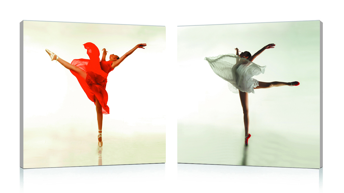 Conjunto de 2 cuadros de dise&ntilde;o DANCER