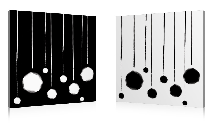 Conjunto de 2 cuadros de dise&ntilde;o GIBOULEES