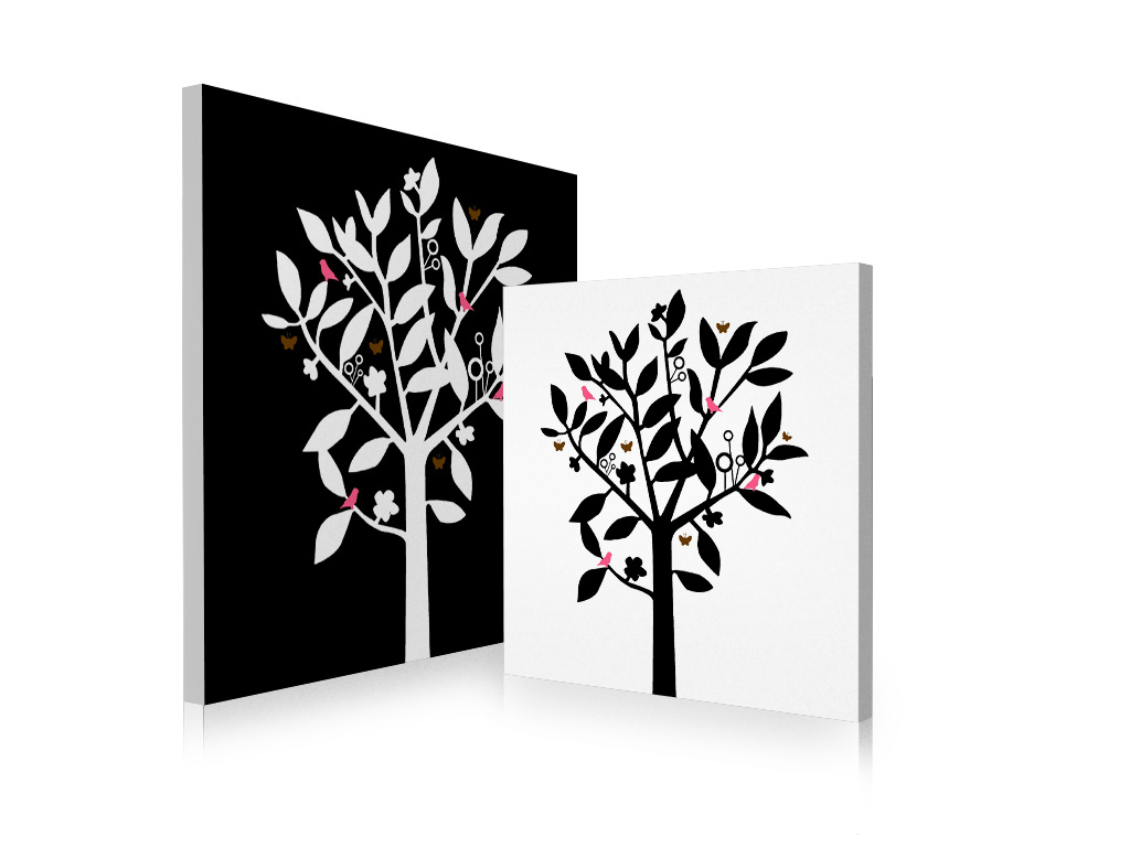 Conjunto de 2 cuadros de dise&ntilde;o NATURA