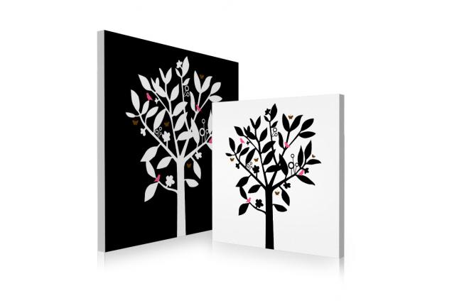 Conjunto de 2 cuadros de dise&ntilde;o NATURA