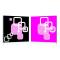 Conjunto de 2 cuadros de dise&ntilde;o SQUARES