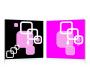 Conjunto de 2 cuadros de dise&ntilde;o SQUARES