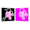 Conjunto de 2 cuadros de dise&ntilde;o SQUARES