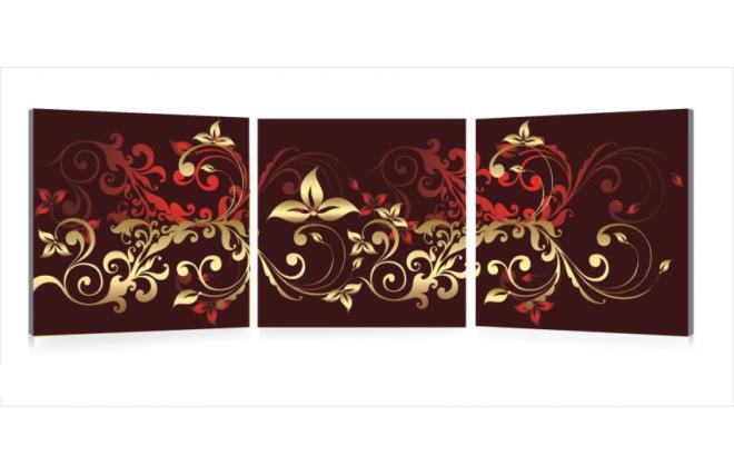 Conjunto de 3 cuadros de dise&ntilde;o ARABESQUES