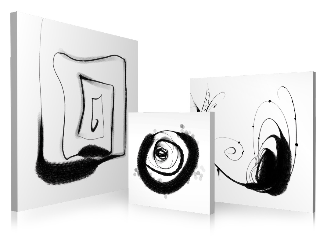 Conjunto de 3 cuadros de dise&ntilde;o GRAPHIC image 1