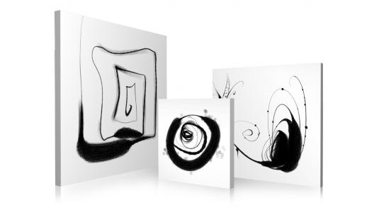 Conjunto de 3 cuadros de dise&ntilde;o GRAPHIC image 1