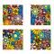 Conjunto de 4 cuadros de dise&ntilde;o FULL FLOWERS