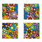 Conjunto de 4 cuadros de dise&ntilde;o FULL FLOWERS