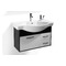Conjunto de muebles de ba&ntilde;o: lavabo, armario, estanteria y espejo SKYLER