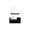 Conjunto de muebles de ba&ntilde;o: lavabo, armario, estanteria y espejo SULLIVAN