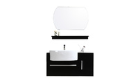 Conjunto de muebles de ba&ntilde;o: lavabo, armario, estanteria y espejo SULLIVAN
