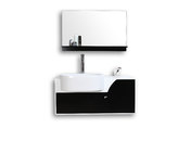 Conjunto de muebles de ba&ntilde;o: lavabo, armario y espejo JASPER