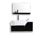 Conjunto de muebles de ba&ntilde;o: lavabo, armario y espejo JASPER