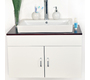 Conjunto de muebles de cuarto de ba&ntilde;o ADELAIDE: lavabo, mueble bajo lavabo, espejo y columna