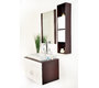 Conjunto de muebles de cuarto de ba&ntilde;o ADELAIDE: lavabo, mueble bajo lavabo, espejo y columna