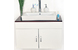 Conjunto de muebles de cuarto de ba&ntilde;o ADELAIDE: lavamanos, mueble bajo lavamanos, espejo y columna image 4