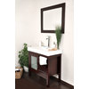 Conjunto de muebles de cuarto de ba&ntilde;o BRISBANE: lavabo, mueble debajo del lavabo, espejo