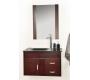 Conjunto de muebles de cuarto de ba&ntilde;o CANBERRA: lavabo, mueble debajo del lavabo y espejo