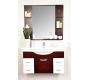 Conjunto de muebles de cuarto de ba&ntilde;o LISMORE: Lavabo, mueble debajo del lavabo y espejo