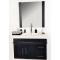 Conjunto de muebles de cuarto de ba&ntilde;o MANDURAH: lavabo, mueble debajo del lavabo y espejo