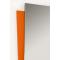Conjunto de muebles de cuarto de ba&ntilde;o POP NARANJA: lavabo, mueble debajo del lavabo, espejo