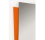 Conjunto de muebles de cuarto de ba&ntilde;o POP NARANJA: lavabo, mueble debajo del lavabo, espejo