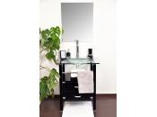  Conjunto de muebles de cuarto de ba&ntilde;o SUNBURY: lavabo, mueble debajo del lavabo y espejo