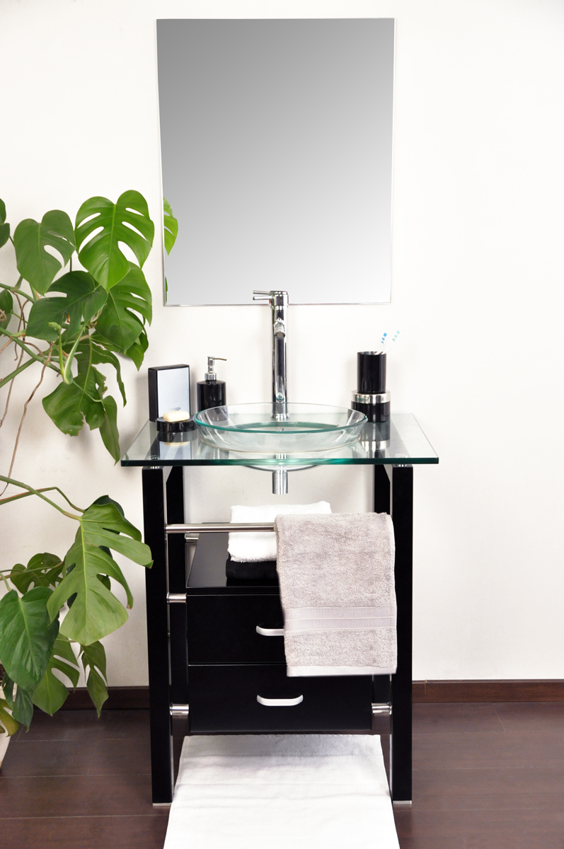  Conjunto de muebles de cuarto de ba&ntilde;o SUNBURY: lavamanos, mueble debajo del lavamanos y espejo image 1