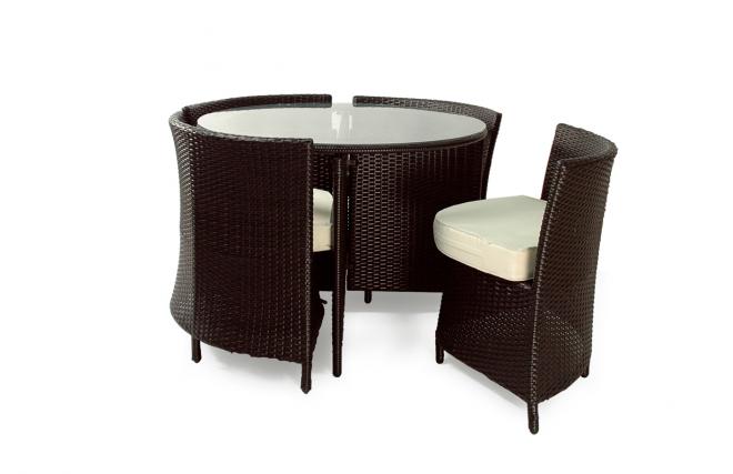 Conjunto FIDJI- 4 sillas y 1 mesa