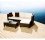 Conjunto HAWAI- 2 sillones rinconeros y 1 sill&oacute;n central, 1 mesa de sal&oacute;n y 1 ottoman