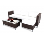 Conjunto HAWAI- 2 sillones rinconeros y 1 sill&oacute;n central, 1 mesa de sal&oacute;n y 1 ottoman