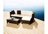 Conjunto HAWAI- 2 sillones rinconeros y 1 sill&oacute;n central, 1 mesa de sal&oacute;n y 1 ottoman