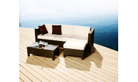 Conjunto HAWAI- 2 sillones rinconeros y 1 sill&oacute;n central, 1 mesa de sal&oacute;n y 1 ottoman