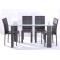 Conjunto mesa de comedor y sus 4 sillas de dise&ntilde;o Banak 