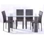 Conjunto mesa de comedor y sus 4 sillas de dise&ntilde;o Banak 