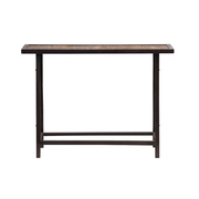 Consola alta estilo industrial de madera y metal ATELIER