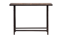 Consola alta estilo industrial de madera y metal ATELIER