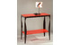 Consola / buffet baroca rojo de acero lacado y de cristal templado image 3