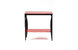 Consola / buffet baroca rojo de acero lacado y de cristal templado image 4