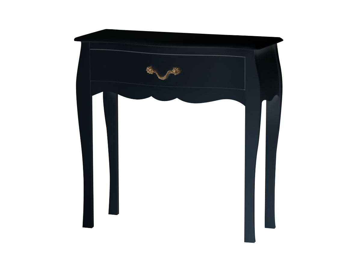 Consola / c&oacute;moda 1 caj&oacute;n LOUISA � color negro