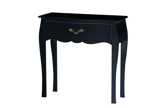 Consola / c&oacute;moda 1 caj&oacute;n LOUISA � color negro