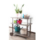 Consola de metal sobre ruedas estilo industrial CHARIOT