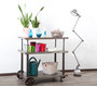 Consola de metal sobre ruedas estilo industrial CHARIOT