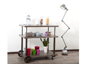 Consola de metal sobre ruedas estilo industrial CHARIOT