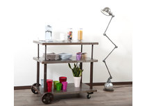 Consola de metal sobre ruedas estilo industrial CHARIOT