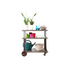 Consola de metal sobre ruedas estilo industrial CHARIOT