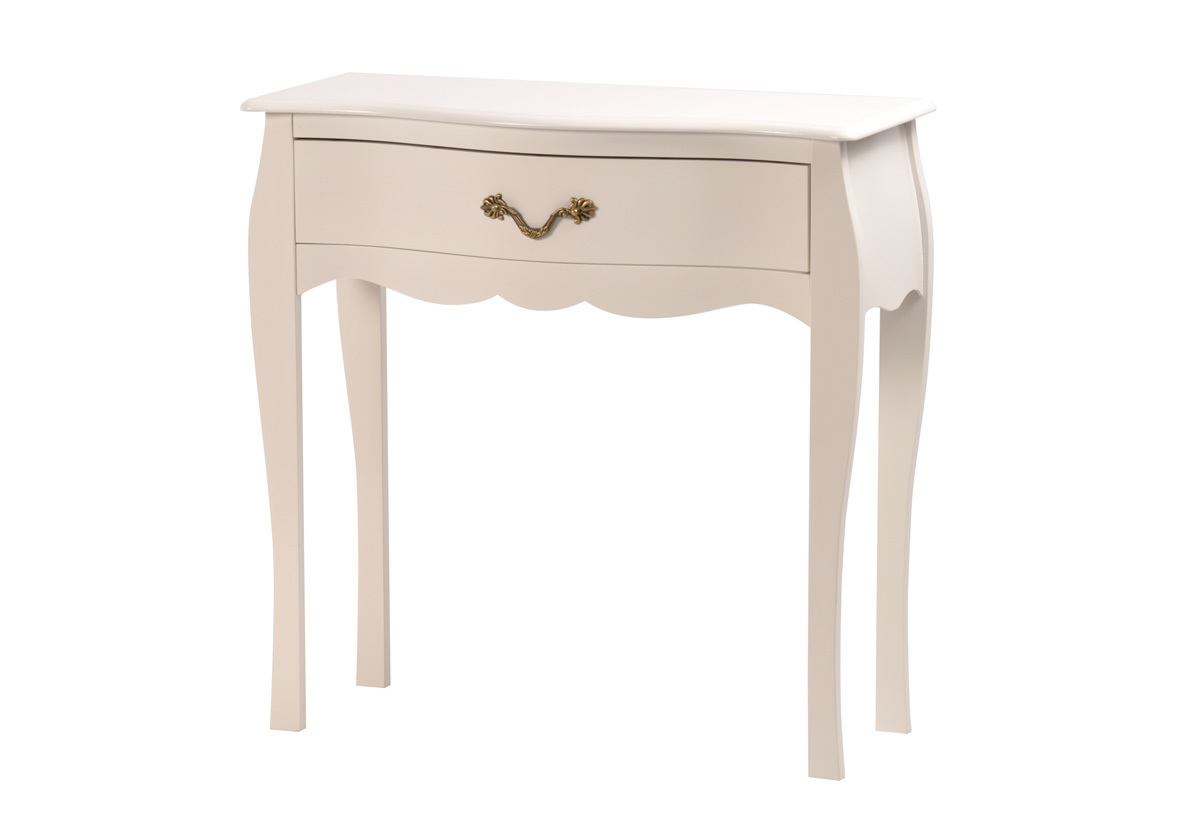 Consola / Mesilla de noche de 1 caj&oacute;n LOUISA � color blanco