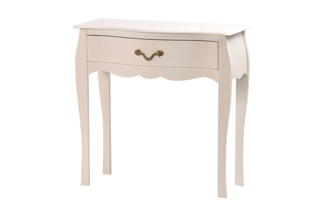 Consola / Mesilla de noche de 1 caj&oacute;n LOUISA � color blanco