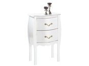 Consola / mesita de noche 2 cajones � color blanco